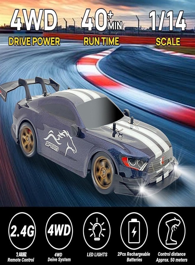 Bhavenu Remote Control Car, 1:14 Professional Remote Controlled Drift Cars with Proportional Throttle and Steering 4WD GT RC Car Drifting Toy for Adults Boys Children to Play - Image 3
